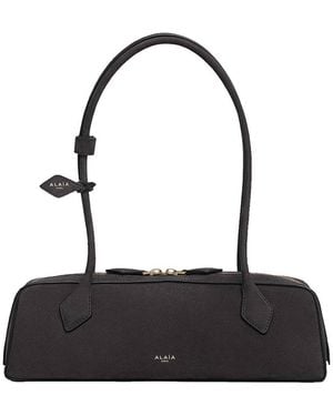 Alaïa Le Teckel Medium Nubuck Bag - White