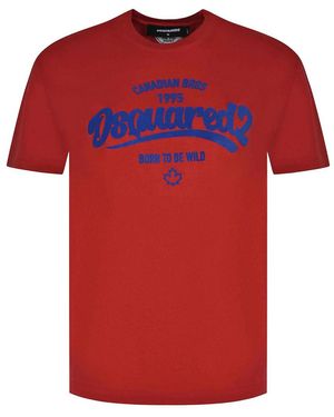 DSquared² T-Shirt Made Of Cotton - Red