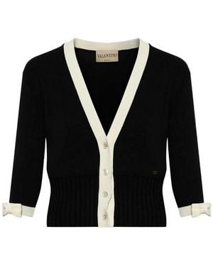 Valentino Garavani Cotton Cardigan - Black