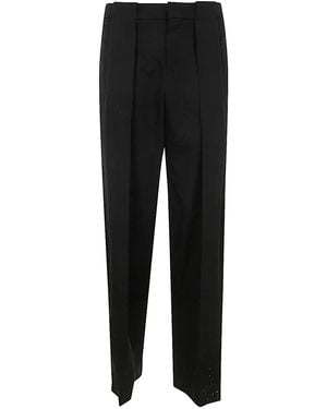 Balmain Pleated Gdp Trousers - Black