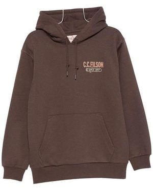 Filson Printed Cotton Hoodie - Brown