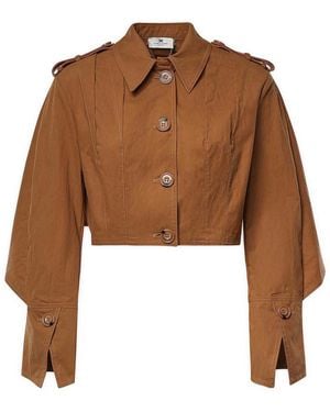 Elisabetta Franchi Daino Jackets - Brown