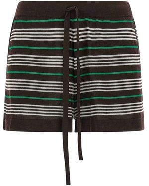 P.A.R.O.S.H. Listripes Shorts - Black