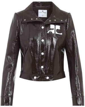Courreges Courrges Vinyl Jacket - Black