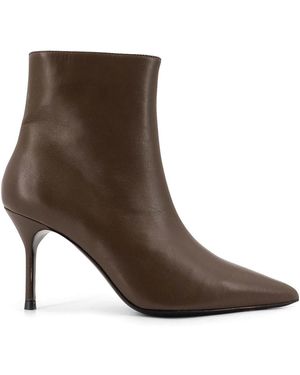 STAUD Sebastian Leather Boots - Brown