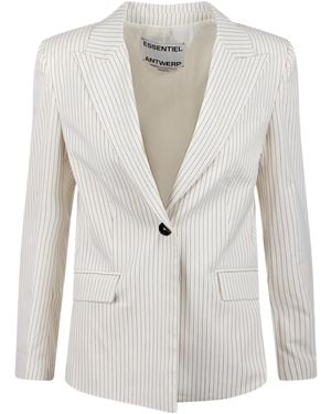 Essentiel Antwerp Single -Breasted Blazer - White