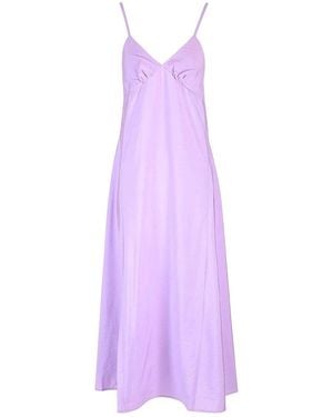 Maison Kitsuné Lilac Maxi Dress - Purple