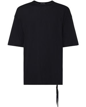 Ann Demeulemeester Dieter Cotton T-Shirt - Black
