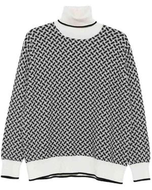 Drumohr Long Sleeve Turtle-Neck Jumper - Grey