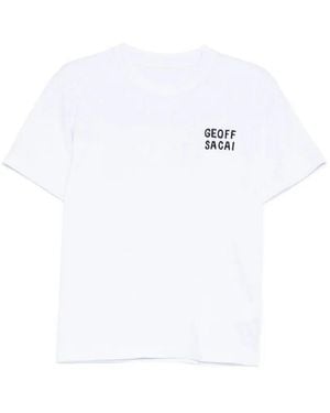 Sacai Geoff Embroidery Tshirt - White