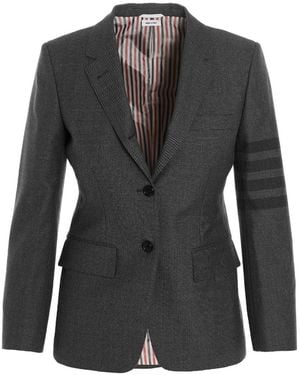 Thom Browne Striped Blazer - Black