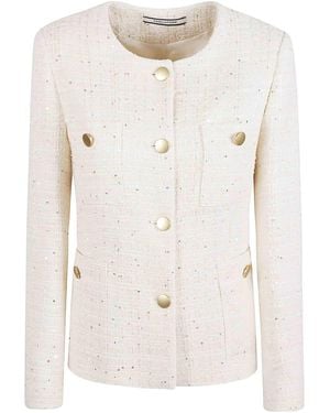 Tagliatore Cotton Blend Jacket - Natural