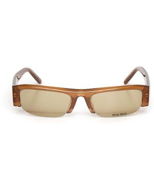 Miu Miu Vedette Sunglasses - Natural