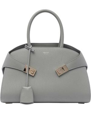 Ferragamo Hug Small Handbag - Grey