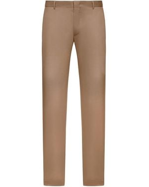 PT Torino Tailored Cotton Blend Trousers - Natural