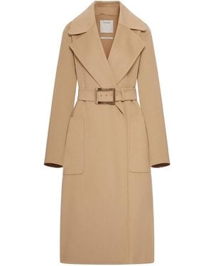 Sportmax Pure Wool Robe Coat - Natural