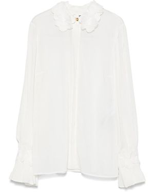 Elisabetta Franchi Shirt With Embroidery - White