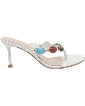 Gianvito Rossi Shanty Pump Sandals - White