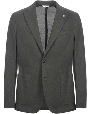 Manuel Ritz Honeycomb Cotton Jacket - Black