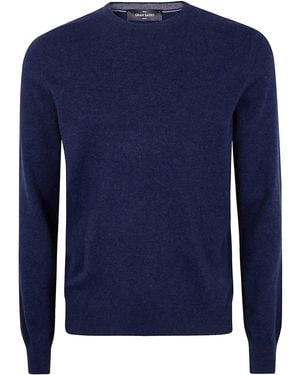 Gran Sasso Round Neck Round Neck Jumper - Blue