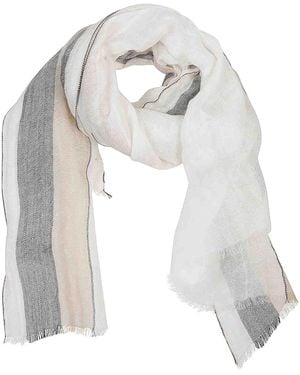 Andreas Charlotte Linen Scarf - White