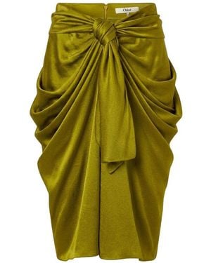 Chloé Gonna Con Nodo - Verde