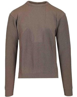 Rick Owens Crew Neck Wool Jumper - Brown