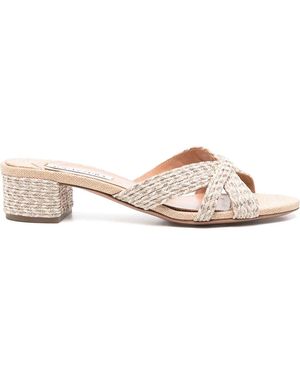 Aquazzura Sundace Beach Sandal 35 - Natural