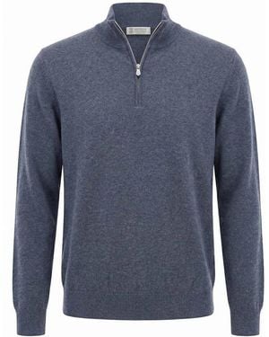 Brunello Cucinelli Cashmere Sweater - Blue