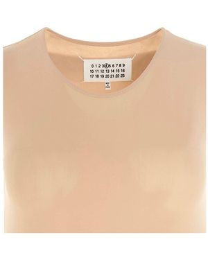 Maison Margiela Nude-Colored Sleeveless Body - Natural