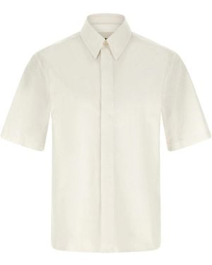 Jil Sander Logo Embroidery Shirt - White