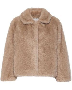 Max Mara Short Elk Jacket - Natural