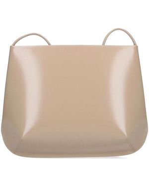 Faune Loge Leather Shoulder Bag - Natural