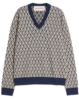Valentino Toute La V Jumper - Grey