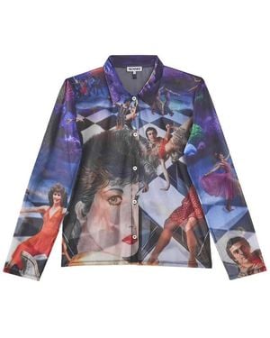 Sunnei Sheer Organza Shirt - Blue