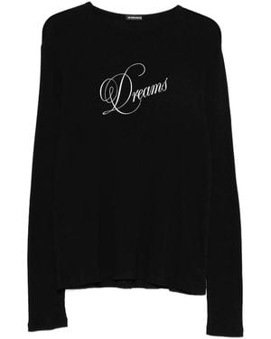 Ann Demeulemeester Greg Slim Fit Long Sleeves T-Shirt - Black