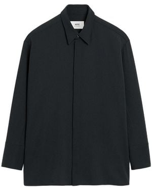Ami Paris Wool Shirt - Black