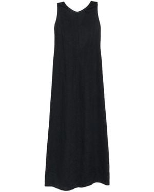 Aspesi Long Dress With Open Back - Black