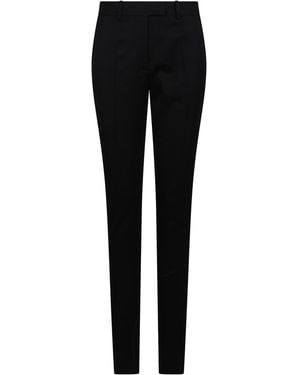 The Attico Trousers Flared Virgin Wool - Black