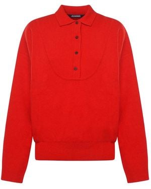 Jacquemus La Maille Vereuse Ball Jumper - Red
