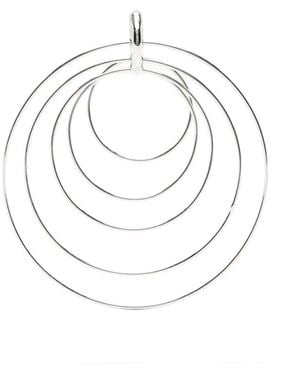 Panconesi Pierced Serpent Hoops Large - White
