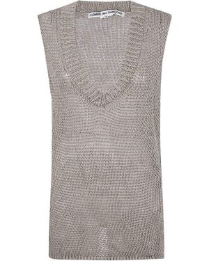 Comme des Garçons Maglione Gilet - Grigio