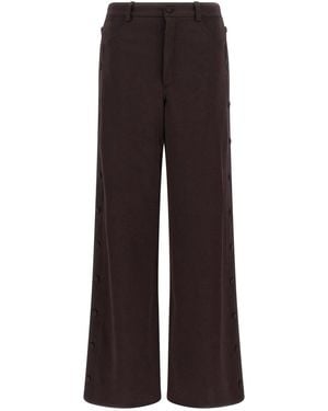 DI.LA3 PARI' Button Pants - Brown