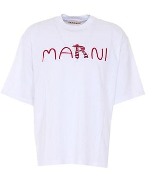 Marni Animal Alphabet T-Shirt - White