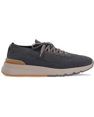 Brunello Cucinelli Wool Trainers - Grey