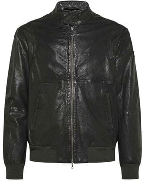 Peuterey Leather Jacket - Black