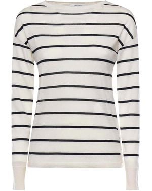 Max Mara Cashmere And Silk Sweater - White