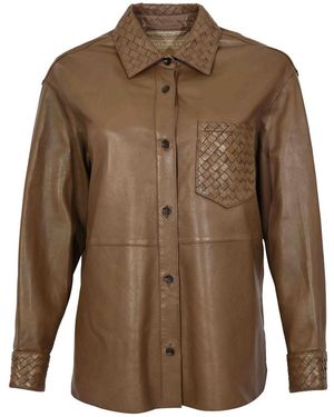 Leather Authority Essaouira Weaved Jacket - Brown