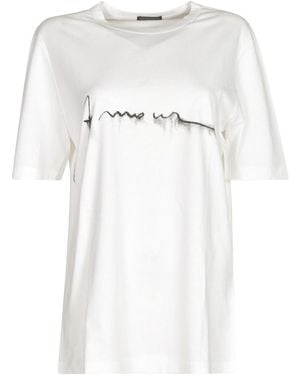 Ann Demeulemeester Asymmetric Essential Top - White