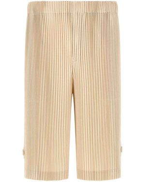 Homme Plissé Issey Miyake Wear Or Wrap Bermuda Shorts - Natural
